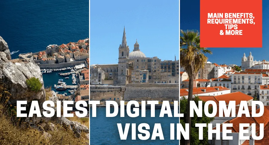 Easiest Digital Nomad Visas in the EU article featured image.