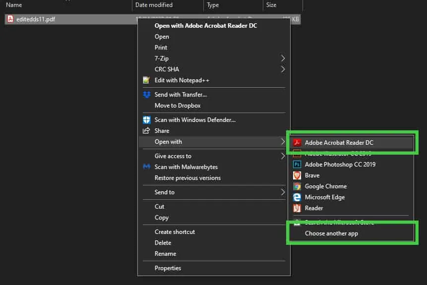To begin with, open your PDF in Adobe Acrobat Reader DC.